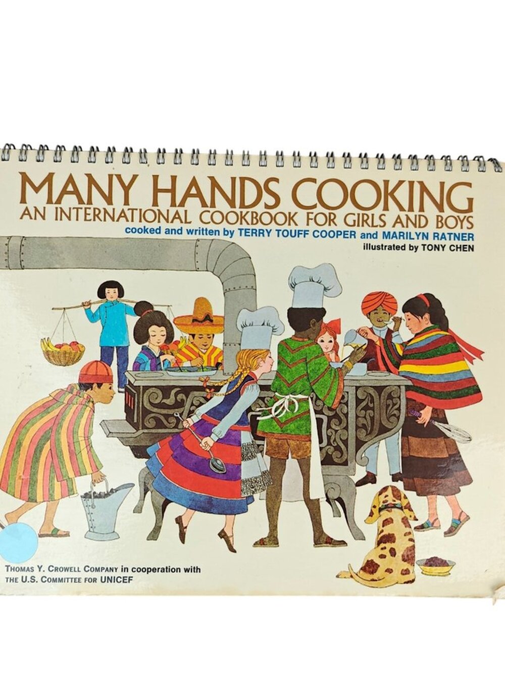 Many Hands Cooking Terry Touff Cooper Marilyn Ratner 1974 Spiral-Bound Cookbook